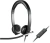 Наушники с микрофоном Logitech H650E черный 1.1м накладные оголовье (981-000519) - купить недорого с доставкой в интернет-магазине