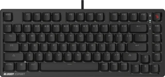 Клавиатура A4Tech MS76 механическая черный USB Multimedia for gamer LED кабель 1.8м - купить недорого с доставкой в интернет-магазине