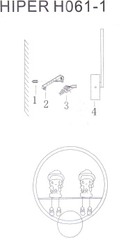 Светильник Hiper Twins H061-1 19Вт 4000K цв.св.:белый нейтральный розовый/белый - купить недорого с доставкой в интернет-магазине