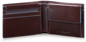 Кошелек мужской Piquadro Blue Square PU4188B2R/MO коричневый натур.кожа - купить недорого с доставкой в интернет-магазине