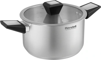 Кастрюля Rondell Blitz RDS-1889 3.2л. d=20см (с крышкой) стальной - купить недорого с доставкой в интернет-магазине