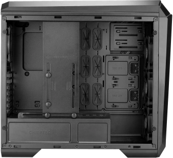 Корпус Chieftec Stallion II черный без БП ATX 2x120mm 2x140mm 1x180mm 1xUSB2.0 audio bott PSU - купить недорого с доставкой в интернет-магазине