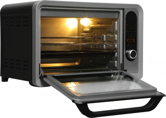 Мини-печь Hyundai MIO-HY104 35л. 1600Вт черный/серебристый - купить недорого с доставкой в интернет-магазине