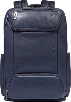 Рюкзак мужской Piquadro Cronus CA6690S134BM/BLU синий кожа - купить недорого с доставкой в интернет-магазине