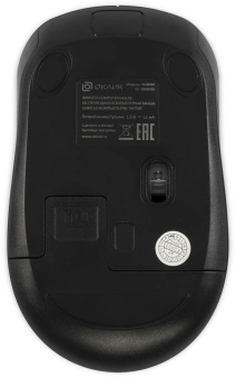Мышь Оклик 310MW черный/синий оптическая 3200dpi беспров. USB для ноутбука 4but (1869090) - купить недорого с доставкой в интернет-магазине
