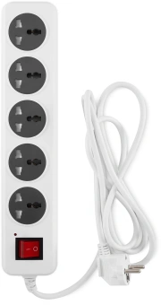 Сетевой фильтр Buro 500UNH-1.8-WG 1.8м (5 розеток) белый/серый (коробка) - купить недорого с доставкой в интернет-магазине