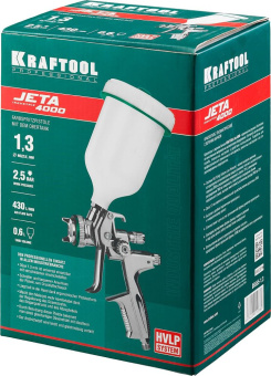 Краскораспылитель Kraftool 06555-1.3 430л/мин соп.:1.3мм бак:0.6л - купить недорого с доставкой в интернет-магазине