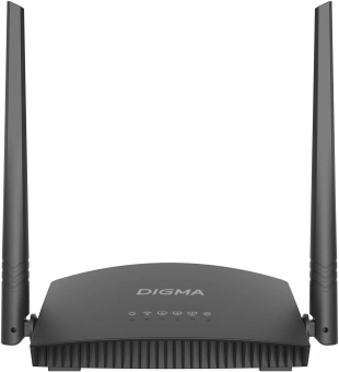 Роутер беспроводной Digma DWR-N301 N300 10/100BASE-TX черный - купить недорого с доставкой в интернет-магазине