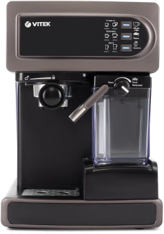 Кофеварка рожковая Vitek VT-1517 SR 1238Вт серый - купить недорого с доставкой в интернет-магазине