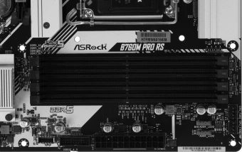 Материнская плата Asrock B760M PRO RS Soc-1700 Intel B760 4xDDR5 mATX AC`97 8ch(7.1) 2.5Gg RAID+HDMI+DP - купить недорого с доставкой в интернет-магазине