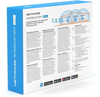 Роутер беспроводной Keenetic Netcraze Speedster 4G+ (NC-2911) AC1200 10/100/1000BASE-TX/4G cat.6 белый - купить недорого с доставкой в интернет-магазине