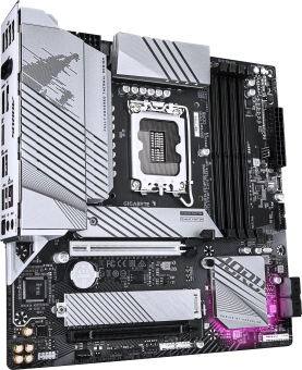 Материнская плата Gigabyte B760M AORUS ELITE WIFI6E GEN5 Soc-1700 Intel B760 4xDDR5 mATX AC`97 8ch(7.1) 2.5Gg RAID+HDMI+DP - купить недорого с доставкой в интернет-магазине