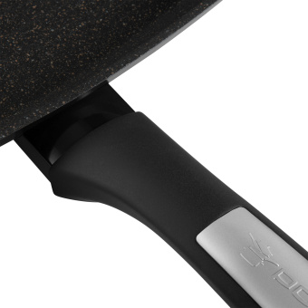 Сковорода-гриль Polaris Monolit 28G квадратная покрытие: антипригарное с керамической крошкой ручка несъемная (без крышки) черный (15264) - купить недорого с доставкой в интернет-магазине