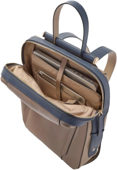 Рюкзак женский Piquadro Circle CA4576W92/TOBLU бежевый/голубой натур.кожа - купить недорого с доставкой в интернет-магазине