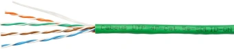 Кабель информационный Cabeus UTP-4P-CAT.5E-SOLID-LSLTX-GN кат.5E U/UTP 4 пары PVC внутренний 305м зеленый - купить недорого с доставкой в интернет-магазине