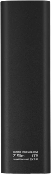 Накопитель SSD Netac USB-C 1Tb NT01ZSLIM-001T-32BK Z Slim 1.8" черный - купить недорого с доставкой в интернет-магазине