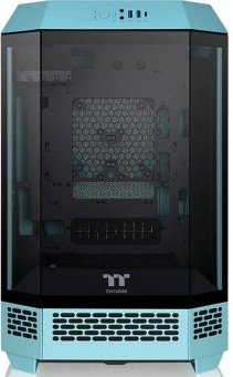 Корпус Thermaltake The Tower 300 Turquoise голубой без БП miniITX 7x120mm 5x140mm 2xUSB3.0 audio bott PSU - купить недорого с доставкой в интернет-магазине