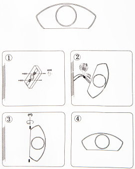 Бра Hiper Ricco H833-4 2Вт 4000K черный - купить недорого с доставкой в интернет-магазине