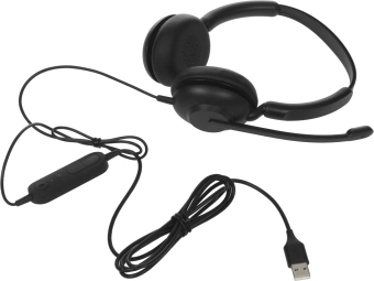 Наушники с микрофоном Jabra EVOLVE 10 Stereo черный 1.9м накладные USB оголовье (2699-820-109) - купить недорого с доставкой в интернет-магазине