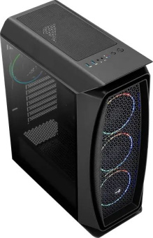Корпус Aerocool Aero One Eclipse-G-BK-v1 черный без БП ATX 4x120mm 2x140mm 2xUSB3.0 audio bott PSU - купить недорого с доставкой в интернет-магазине