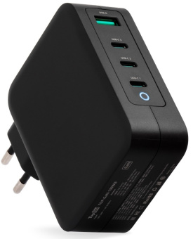 Блок питания TopON TOP-GaN-130WB автоматический 130W 5V-20V 5A 4xUSB от бытовой электросети LED индикатор - купить недорого с доставкой в интернет-магазине