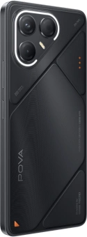 Смартфон Tecno Pova 7 5G 128Gb 8Gb черный моноблок 3G 4G 2Sim 6.78" 1080x2460 Android 15 50Mpix 802.11 a/b/g/n/ac/ax NFC GPS GSM900/1800 Protect microSD max1024Gb - купить недорого с доставкой в интернет-магазине