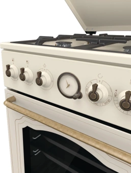 Плита Газовая Gorenje GGI5BCLI бежевый (металлическая крышка) реш.чугун - купить недорого с доставкой в интернет-магазине