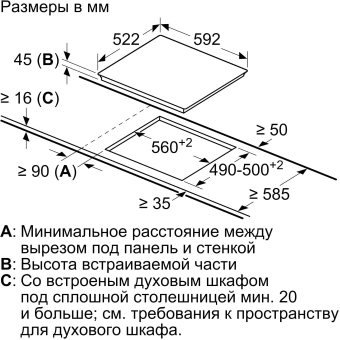 Варочная поверхность Bosch Serie 6 PKN652FP2E белый - купить недорого с доставкой в интернет-магазине