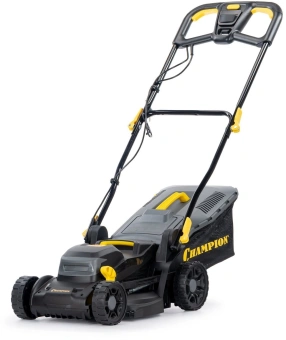 Газонокосилка роторная Champion EM3414 1400Вт - купить недорого с доставкой в интернет-магазине
