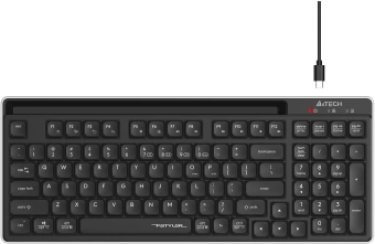 Клавиатура A4Tech FBX70C черный USB беспроводная BT/Radio slim - купить недорого с доставкой в интернет-магазине