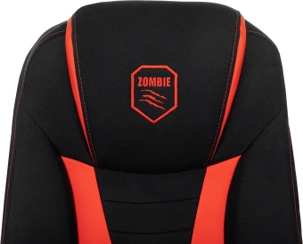 Кресло игровое Zombie 200 черный/красный ткань/эко.кожа крестов. пластик пластик черный - купить недорого с доставкой в интернет-магазине