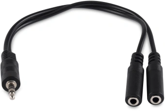 Адаптер аудио Buro BU-2XJACK-JACK 2xJack 3.5 (f)/Jack 3.5 (m) 0.2м. черный - купить недорого с доставкой в интернет-магазине