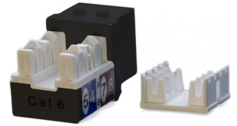 Модуль Hyperline KJ9-8P8C-C6-90-BK информ. KeystoneRJ45 1 кат.6 черн. - купить недорого с доставкой в интернет-магазине