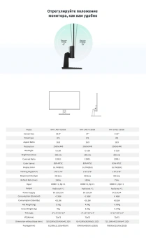 Монитор Dahua 27" DHI-LM27-C301B черный IPS LED 5ms 16:9 HDMI матовая 1200:1 300cd 178гр/178гр 2560x1440 100Hz DP 2K 4.8кг - купить недорого с доставкой в интернет-магазине
