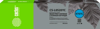 Картридж струйный Cactus CS-L0S20YC 976YC черный пигментный (465мл) для HP PageWide P55250dw/P57750dw с чипом - купить недорого с доставкой в интернет-магазине
