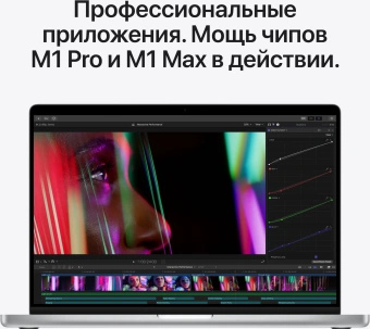 Ноутбук Apple MacBook Pro A2442 M1 Pro 10 core 16Gb SSD1Tb/16 core GPU 14.2" Liquid Retina XDR (3024x1964) macOS silver WiFi BT Cam (MKGT3RU/A) - купить недорого с доставкой в интернет-магазине