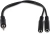 Адаптер аудио Buro BU-2XJACK-JACK 2xJack 3.5 (f)/Jack 3.5 (m) 0.2м. черный - купить недорого с доставкой в интернет-магазине