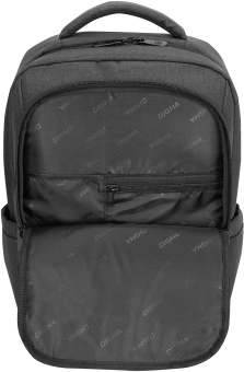 Рюкзак для ноутбука 15.6" Digma Business B1 черный полиэстер (DGBP15B1BK) - купить недорого с доставкой в интернет-магазине