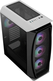 Корпус Aerocool Aero One Frost-G-WT-v1 белый без БП ATX 4x120mm 2x140mm 2xUSB3.0 audio bott PSU - купить недорого с доставкой в интернет-магазине