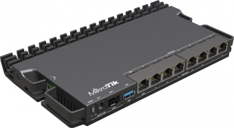 Маршрутизатор MikroTik RB5009UPr+S+IN 10/100/1000 компл.:устройство/крепления/адаптер черный - купить недорого с доставкой в интернет-магазине