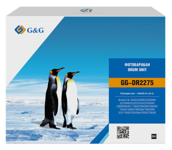 Блок фотобарабана G&G GG-DR2275 ч/б:12000стр. для DCP 7057/7057R/7060 Brother - купить недорого с доставкой в интернет-магазине