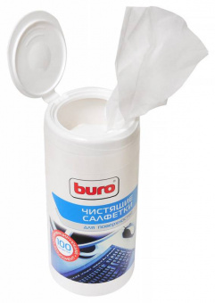 Салфетки Buro BU-Tsurface для поверхностей туба 100шт влажных - купить недорого с доставкой в интернет-магазине
