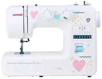 Швейная машина Janome JQ 2515S белый - купить недорого с доставкой в интернет-магазине