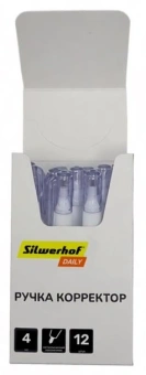 Ручка корректор Silwerhof Daily шариковый 4мл дисплей картонный - купить недорого с доставкой в интернет-магазине