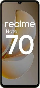 Смартфон Realme RMX5313 Note 70 128Gb 6Gb золотой моноблок 3G 4G 6.7" 720x1600 Android 15 13Mpix 802.11 a/b/g/n/ac NFC GPS GSM900/1800 GSM1900 Protect - купить недорого с доставкой в интернет-магазине