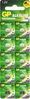 Батарея GP Alkaline A76FRA-2C10 LR44 (10шт) блистер - купить недорого с доставкой в интернет-магазине