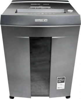 Шредер Office Kit S300 0,8x5 черный (секр.P-7) фрагменты 8лист. 33лтр. пл.карты CD - купить недорого с доставкой в интернет-магазине