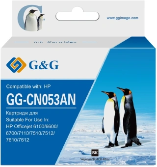Картридж струйный G&G GG-CN053AN №932XL черный (40мл) для HP Officejet 6100/6600/6700/7110/7510 - купить недорого с доставкой в интернет-магазине