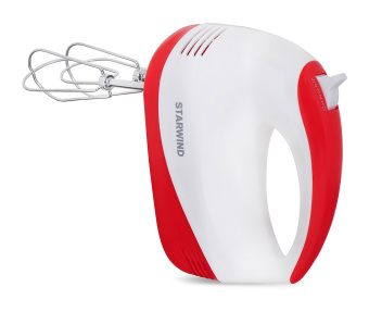 Миксер ручной Starwind SHM-251 250Вт белый/коралловый - купить недорого с доставкой в интернет-магазине