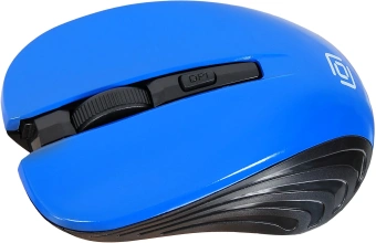 Мышь Оклик 545MW черный/синий оптическая 1600dpi беспров. USB для ноутбука 4but (368630) - купить недорого с доставкой в интернет-магазине